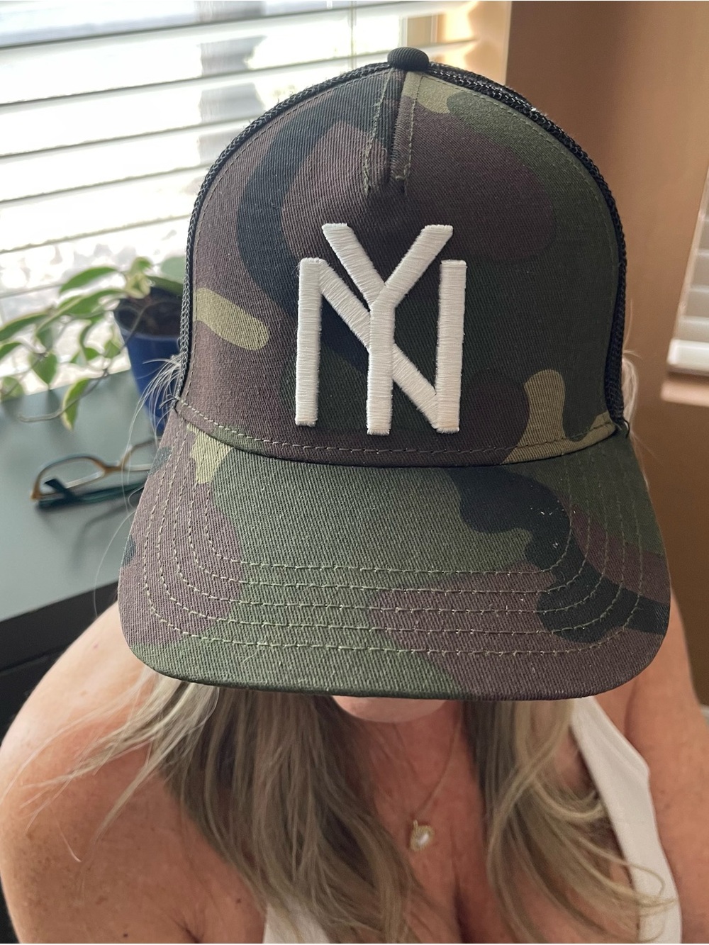American Needle Camo NY Trucker Hat